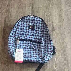 Blue and Maroon backpack